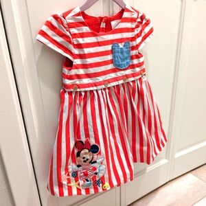 Disney Minnie Dress Beach Stripe 18-24 months
